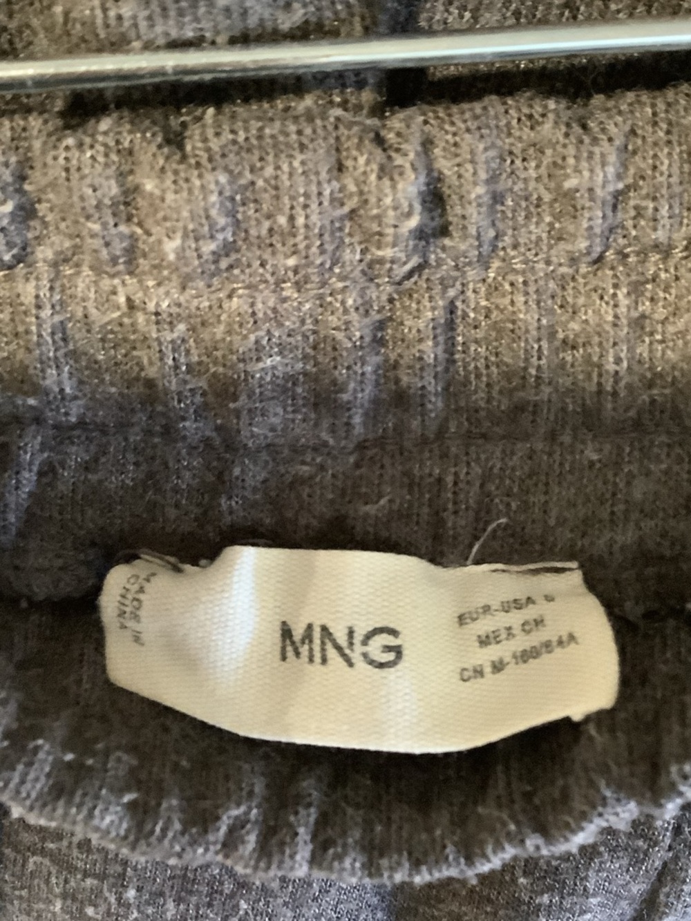 Matching Set Mango Brown Ribbed Knit Sweater & Pant - Picture 2 of 2